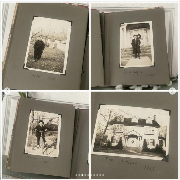 Vintage Snapshots Photograph Scrapbook BW Family NJ Home Beach Cottage Boat Lake - Picture 3 of 10